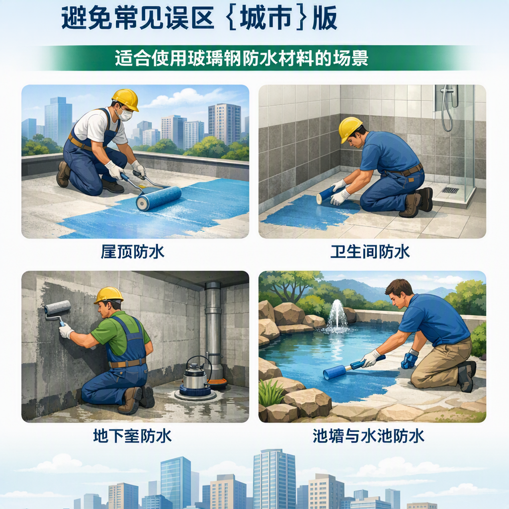 玻璃钢防水材料施工注意事项,避免常见误区 龙岩 版