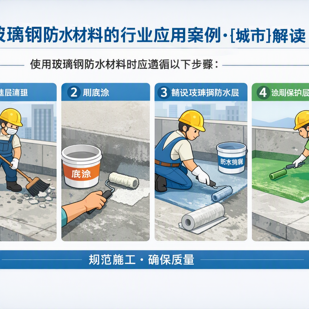 玻璃钢防水材料的行业应用案例,龙岩解读