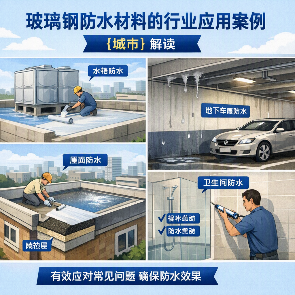 玻璃钢防水材料的行业应用案例,龙岩解读