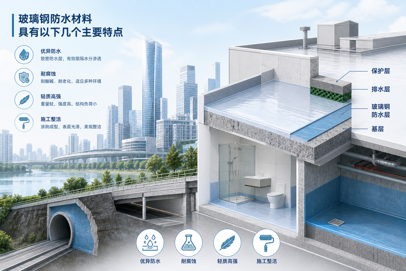 2023年玻璃钢防水材料市场趋势分析,关注 龙岩 发展